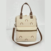 ساک لوازم نوزاد 3 کاره طرح رنگین کمان گلدوزی آرینابگ Arina Bag مانی نی شاپ