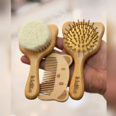 ست شانه و برس چوبی کیدیلو Kidilo طرح تدی مانی نی شاپ