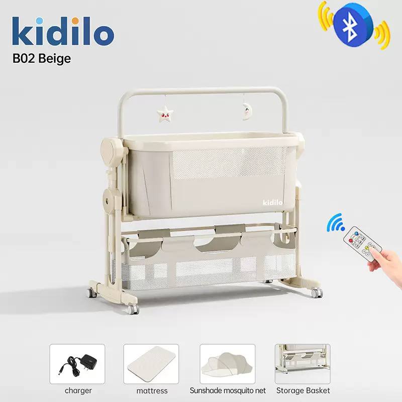 تخت کنار مادر برقی مدل B02 Beige برند کیدیلو Kidilo
